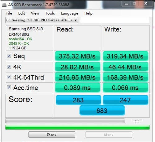 如何檢查三星840 Pro 128G固態硬盤與機械硬盤的4K對齊狀態